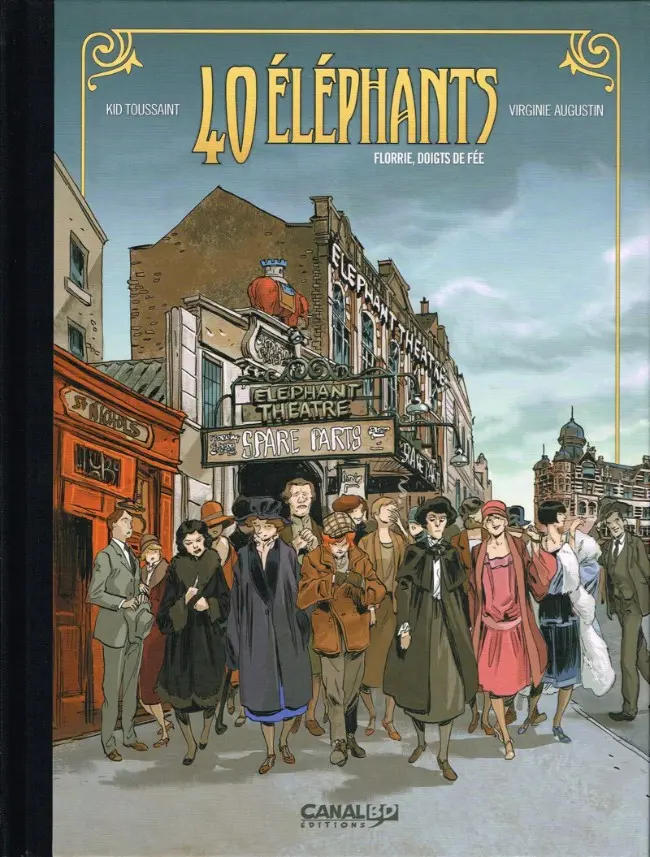 Couverture de l'album 40 éléphants Tome 1 Florrie, doigts de fée