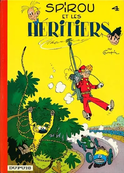 Couverture de l'album Spirou et Fantasio Tome 4 Spirou et les héritiers