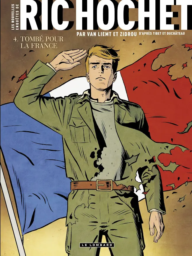 Couverture de l'album Les nouvelles enquêtes de Ric Hochet Tome 4 Tombé pour la France