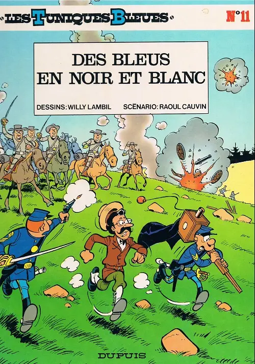 Couverture de l'album Les Tuniques Bleues Tome 11 Des bleus en noir et blanc