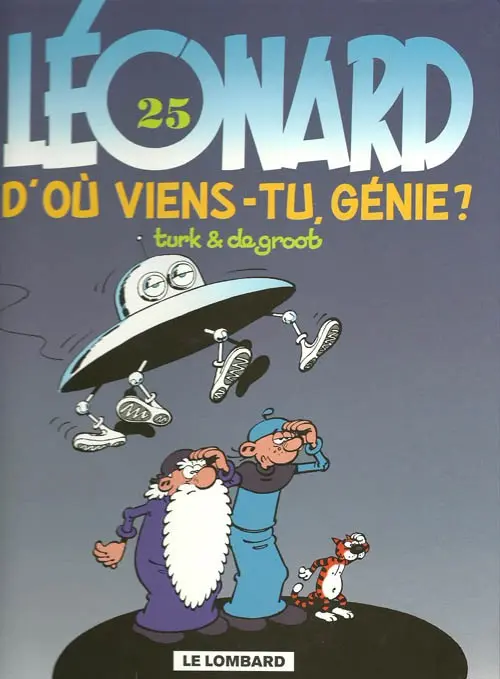 Couverture de l'album Léonard Tome 25 D'où viens-tu, génie ?