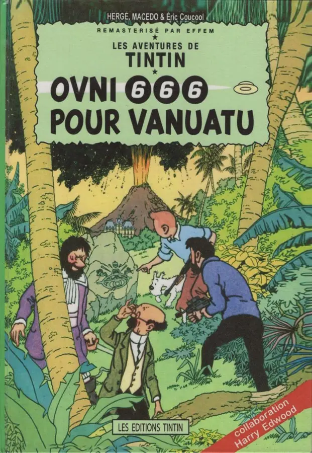 Couverture de l'album Tintin Ovni 666 pour Vanuatu