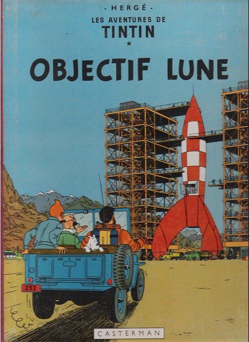 Couverture de l'album Tintin Tome 16 Objectif Lune