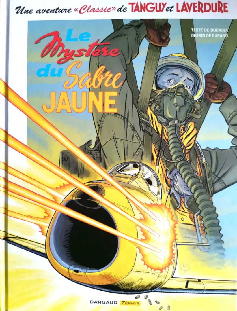 Couverture de l'album Une aventure Classic de Tanguy et Laverdure Tome 5 Le Mystère du Sabre jaune