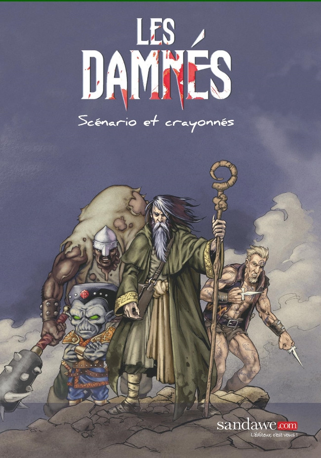 Couverture de l'album Les damnés Scénario et crayonnés