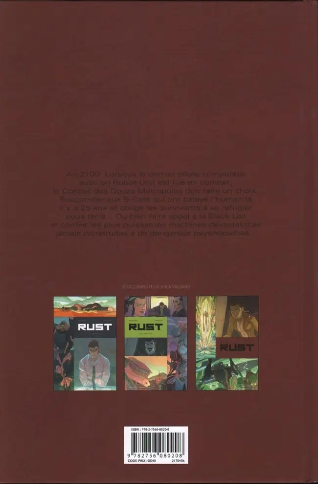 Verso de l'album R.U.S.T. 3/3 White strike