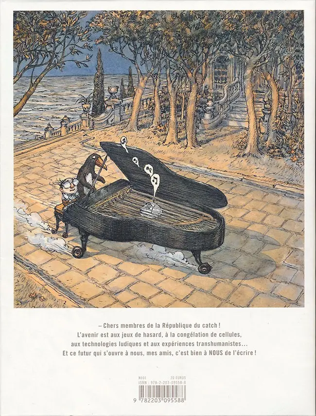 Verso de l'album La République du catch
