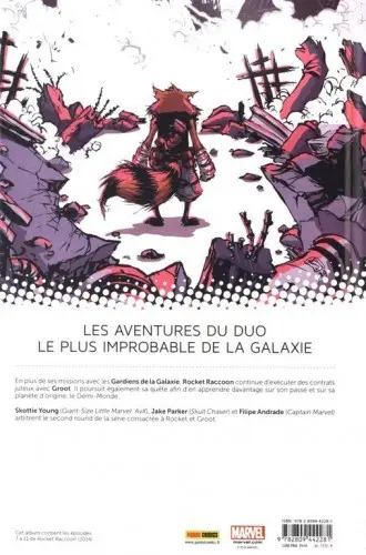 Verso de l'album Rocket Raccoon Tome 2 Monstre en folie