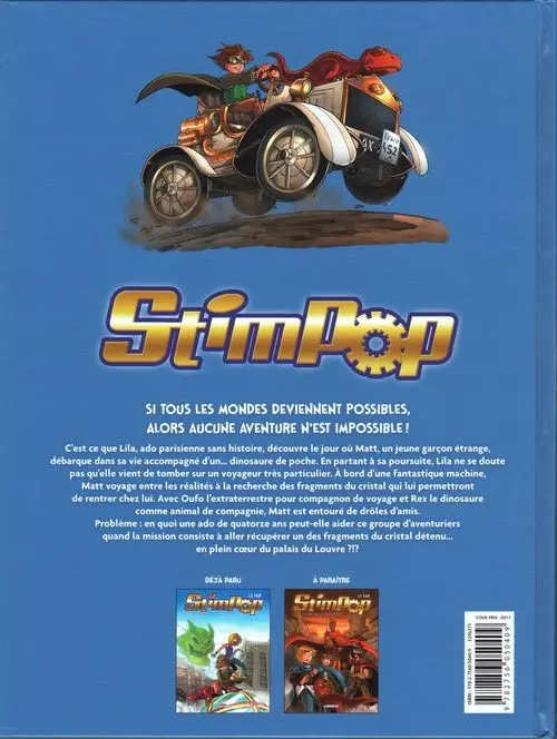 Verso de l'album Stimpop Tome 1 Le Garçon qui venait de loin