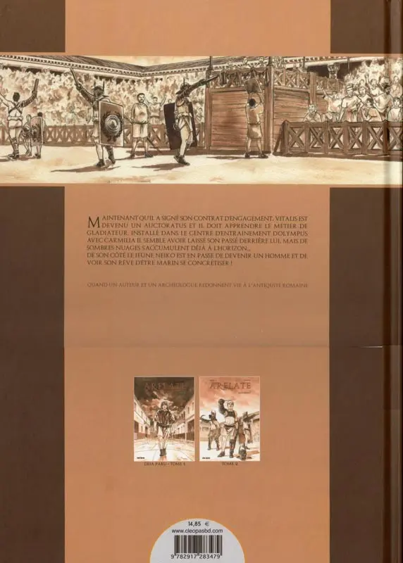 Verso de l'album Arelate Tome 2 Auctoratus