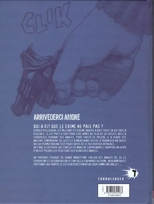 Verso de l'album Arrivederci Amore Tome 2 La fin du match
