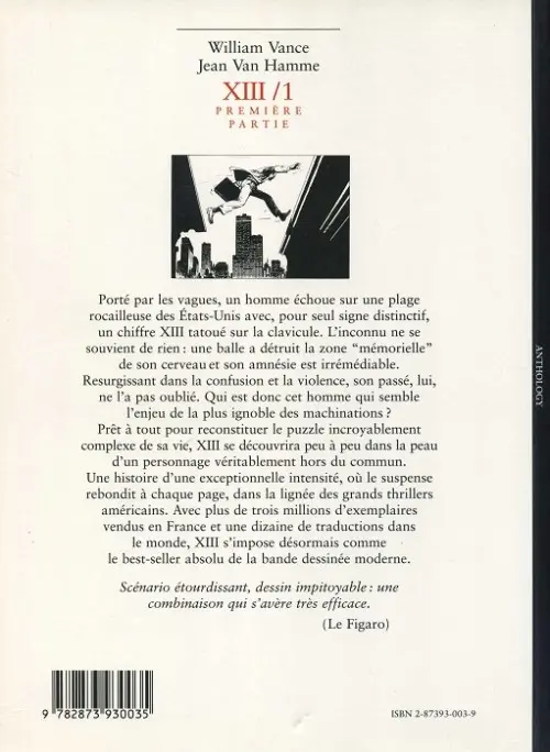 Verso de l'album XIII L'Intégrale / 1
