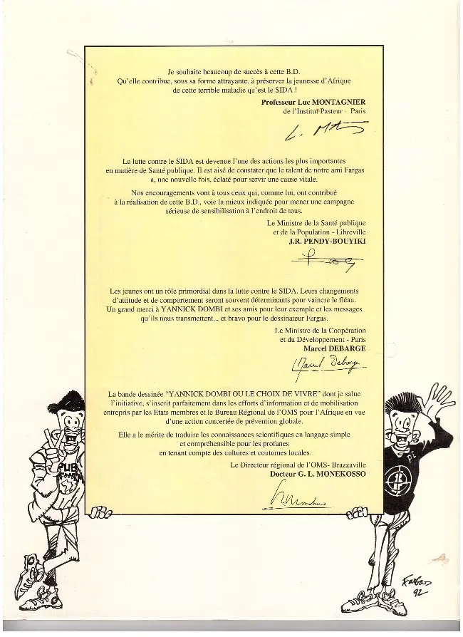 Verso de l'album Yannick Dombi 1 Yannick Dombi ou le choix de vivre
