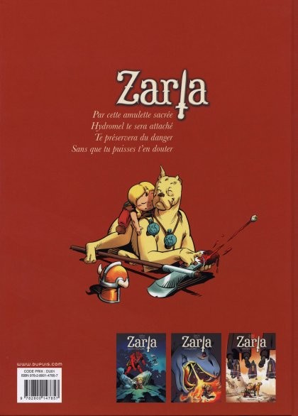 Verso de l'album Zarla Tome 3 L'enfant piège