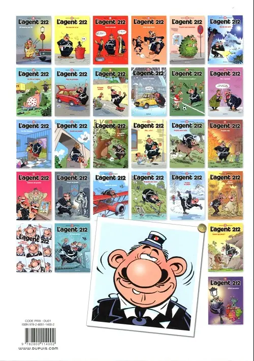 Verso de l'album L'Agent 212 Tome 4 Voie sans issue