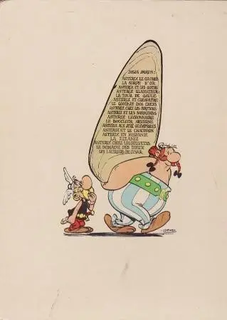 Verso de l'album Astérix Tome 7 Le combat des chefs