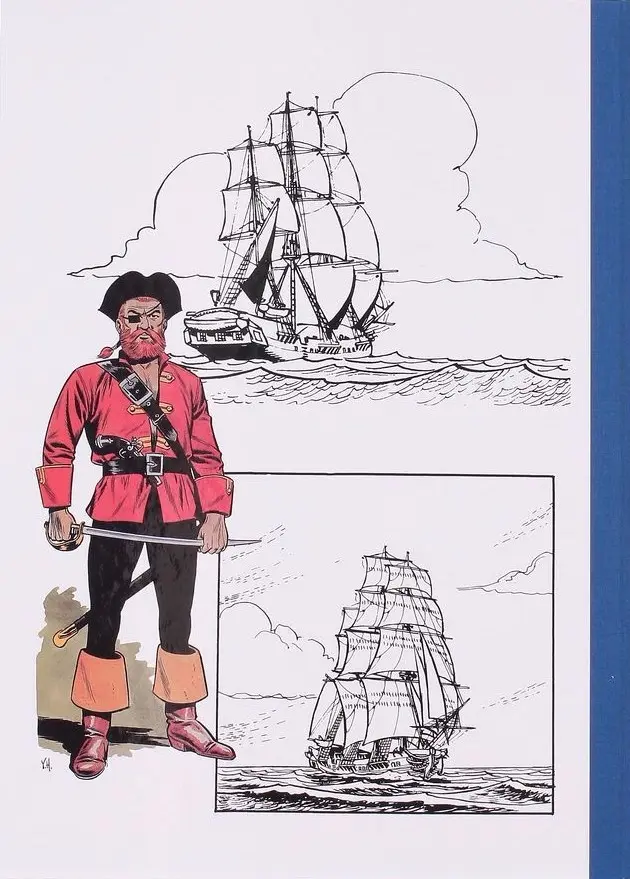 Verso de l'album Barbe-Rouge Tome 1 Le démon des Caraïbes