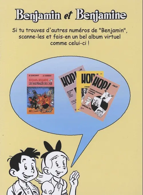 Verso de l'album Benjamin et Benjamine Tome 2 Le grand Boudtchou