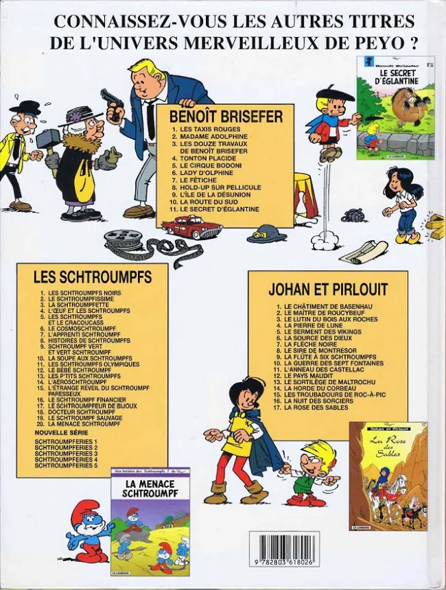 Verso de l'album Benoît Brisefer Tome 10 La route du Sud