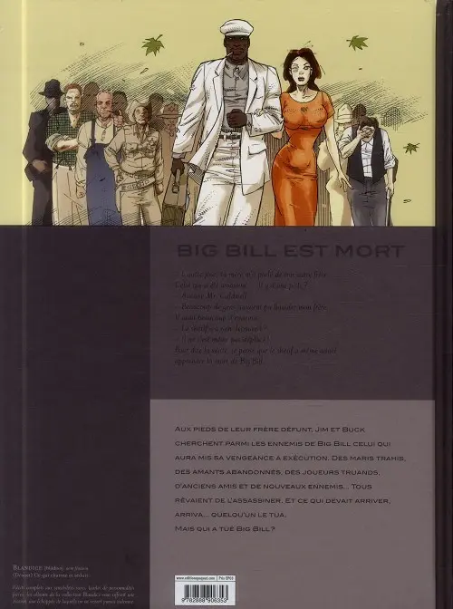 Verso de l'album Big Bill est mort