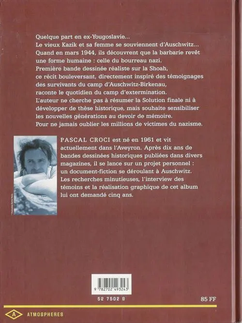 Verso de l'album Auschwitz