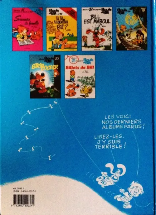 Verso de l'album Boule & Bill Tome 8 Papa, Maman, Boule... ...et Moi ! et Nous !