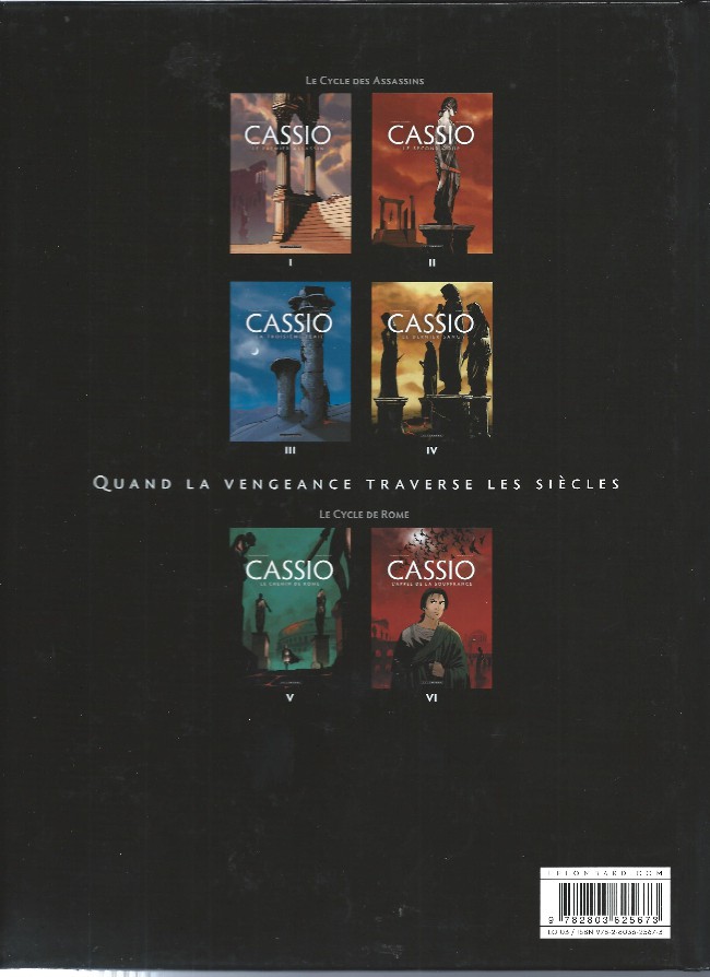 Verso de l'album Cassio Tome 3 La troisième plaie