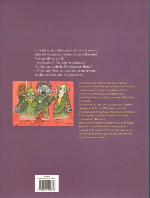 Verso de l'album Les Chevaux du vent Première partie