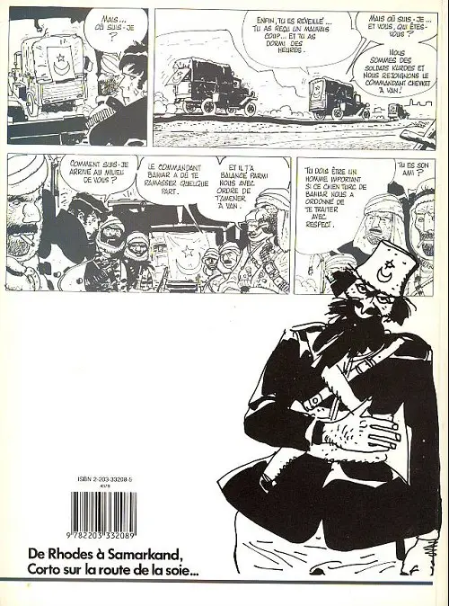 Verso de l'album Corto Maltese Tome 8 La Maison dorée de Samarkand