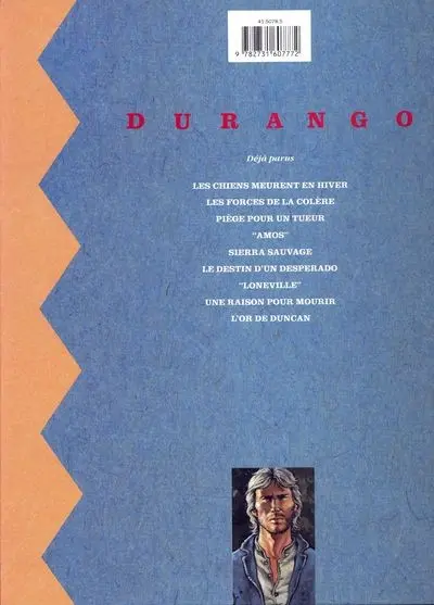 Verso de l'album Durango Tome 7 Loneville