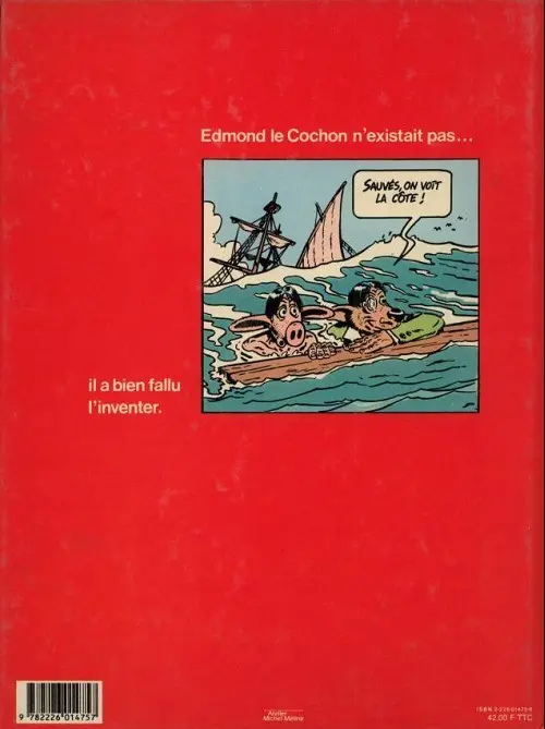 Verso de l'album Edmond le cochon Tome 2 Edmond le cochon va en Afrique