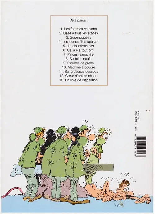 Verso de l'album Les Femmes en Blanc Tome 1