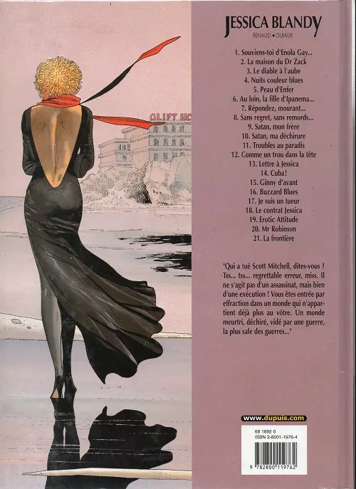 Verso de l'album Jessica Blandy Tome 2 La maison du Dr Zack