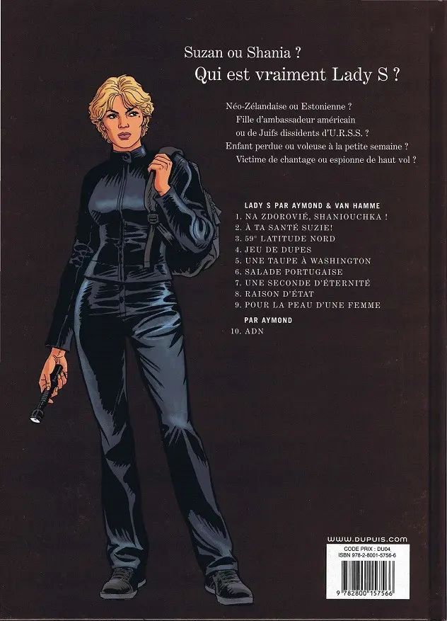 Verso de l'album Lady S. Tome 9 Pour la peau d'une femme