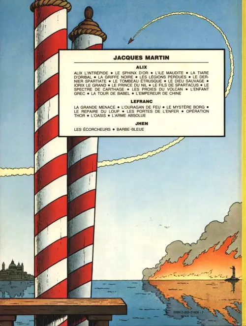 Verso de l'album Lefranc Tome 8 L'arme absolue