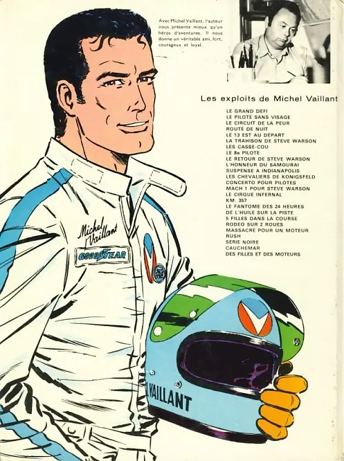 Verso de l'album Michel Vaillant Tome 8 Le 8e pilote