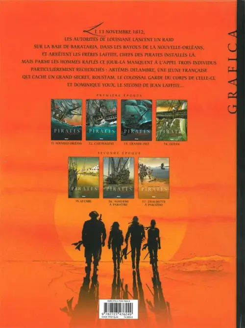 Verso de l'album Les Pirates de Barataria Tome 3 Grande-Isle