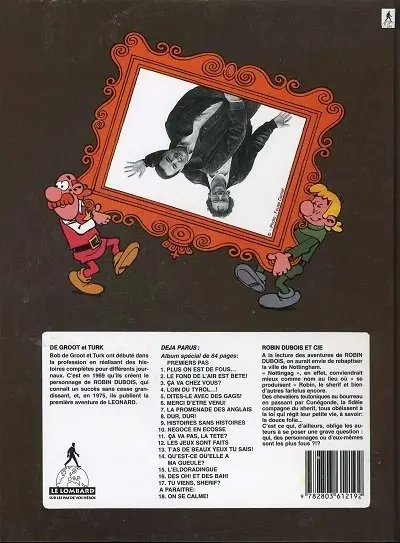 Verso de l'album Robin Dubois Tome 8 Dur, dur !