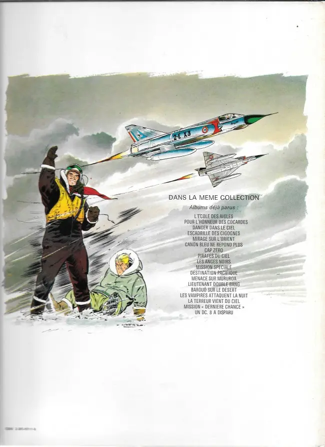 Verso de l'album Tanguy et Laverdure Tome 2 Pour l'honneur des cocardes