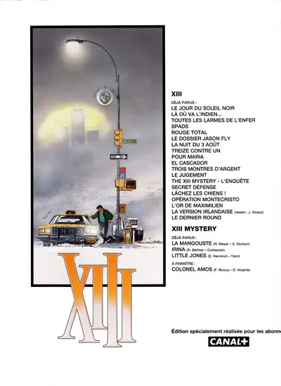 Verso de l'album XIII Tome 1 Le Jour du soleil noir