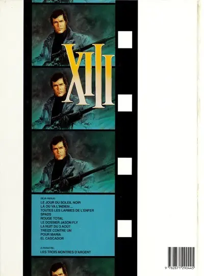 Verso de l'album XIII Tome 5 Rouge total