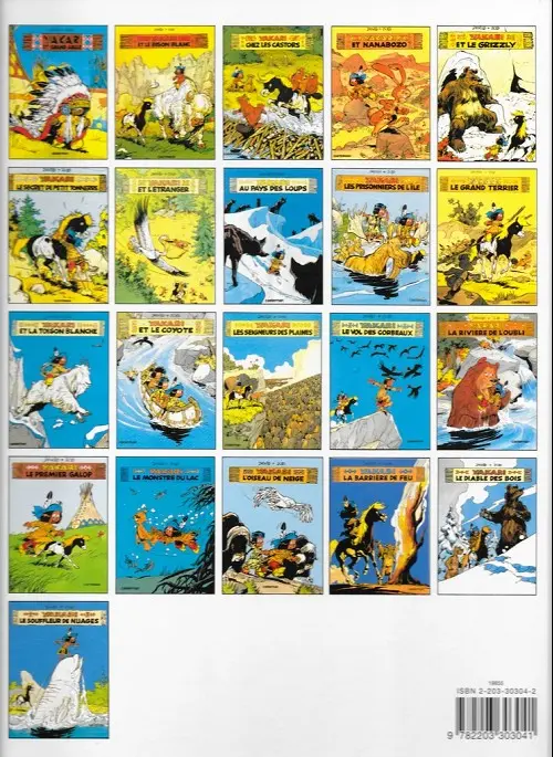 Verso de l'album Yakari Tome 4 Yakari et Nanabozo