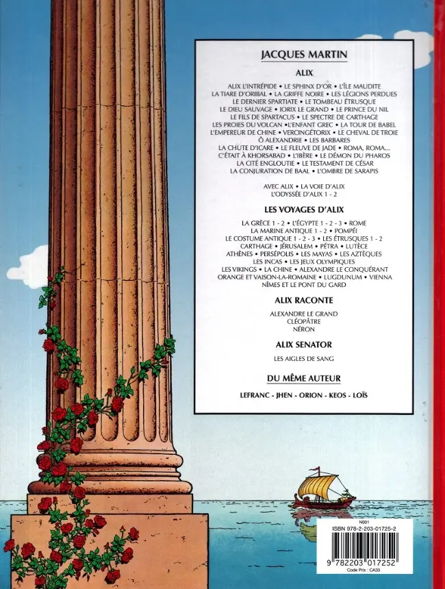 Verso de l'album Alix Tome 32 La Dernière Conquête