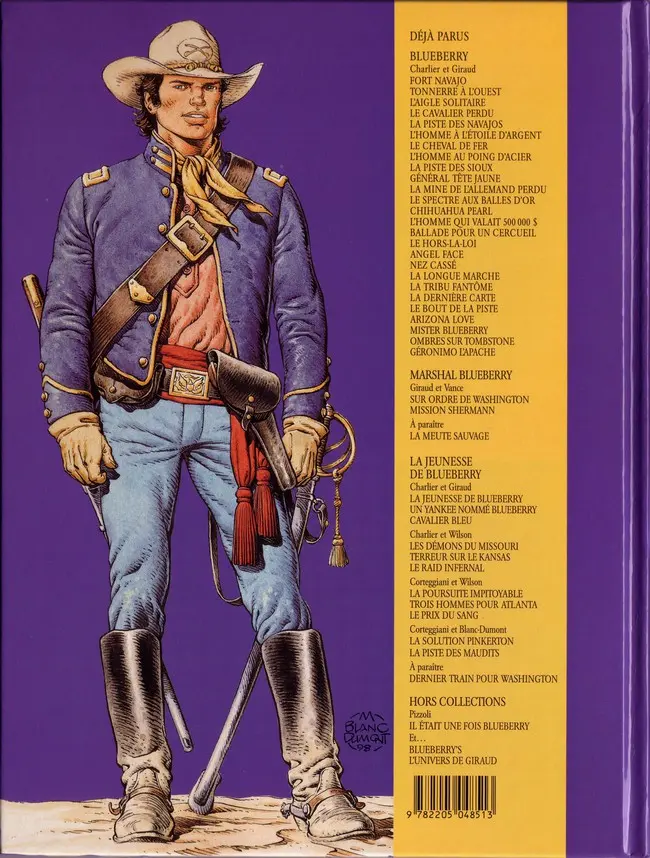 Verso de l'album La Jeunesse de Blueberry Tome 11 La piste des maudits