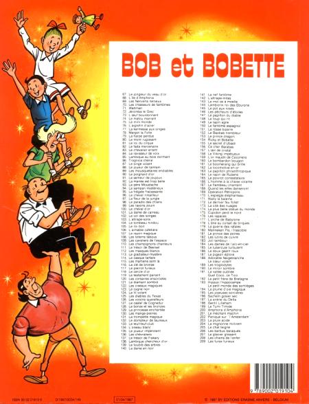 Verso de l'album Bob et Bobette Tome 209 Les furax furieux