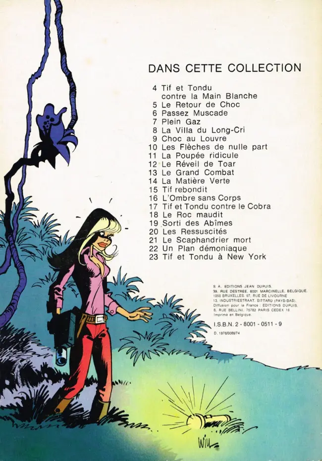 Verso de l'album Tif et Tondu Tome 24 Aventure birmane