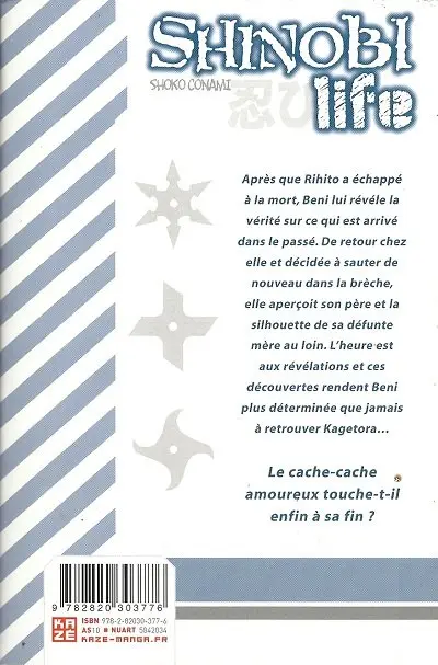 Verso de l'album Shinobi Life 11