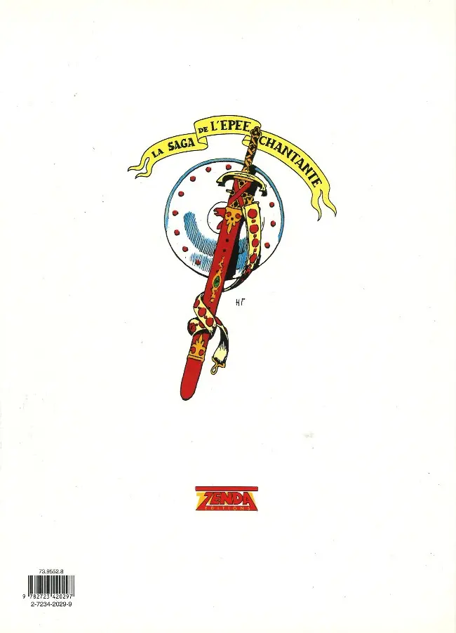 Verso de l'album Prince Valiant Zenda Tome 16 (1967-1969) Les îles Brumeuses