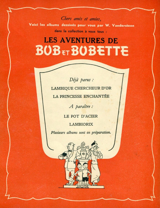 Verso de l'album Bob et Bobette Tome 2 La princesse enchantée