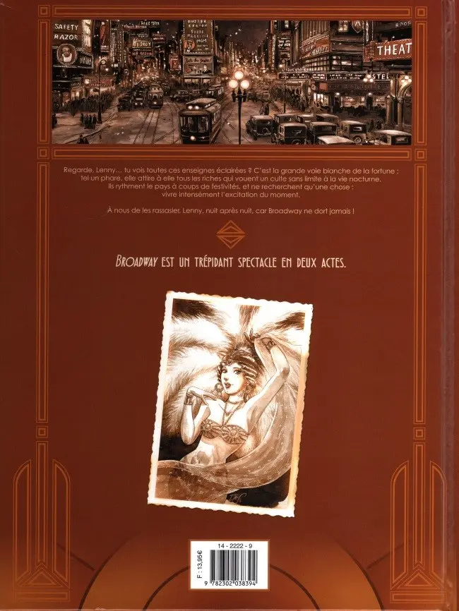 Verso de l'album Broadway - Une rue en Amérique Tome 1